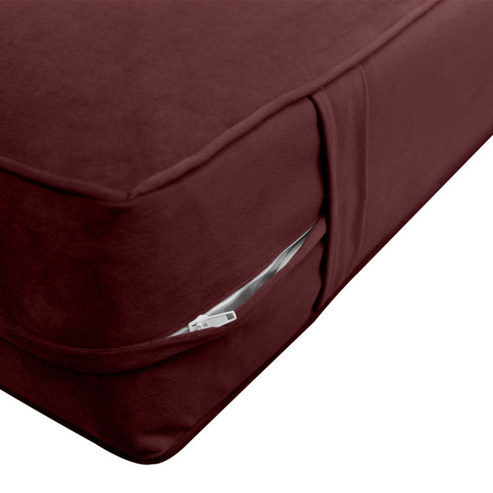 Same Pipe 6" Twin-XL 80x39x6 Velvet Indoor Daybed Mattress |COVER ONLY|-AD368