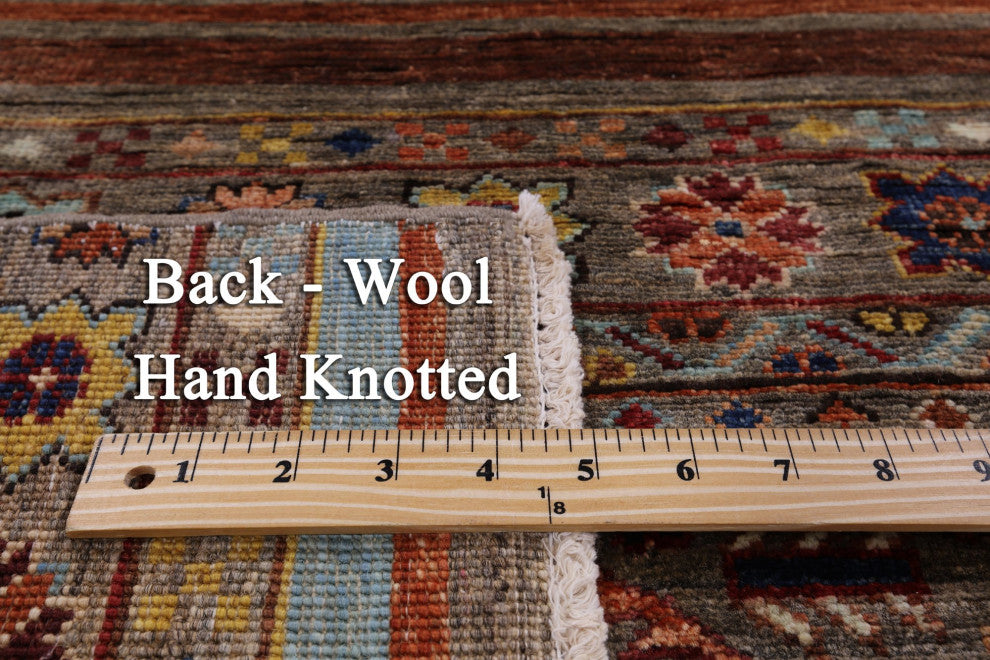 Hand-Knotted Super Kazak Khorjin Rug 5' 9" X 8' 6" Q7405