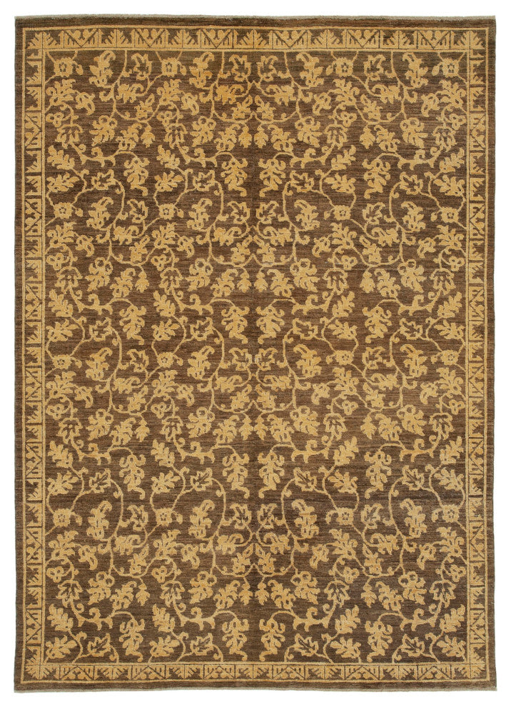 Rug N Carpet - Handmade Oriental 6' 1" x 8' 6" Pastel Oushak Area Rug