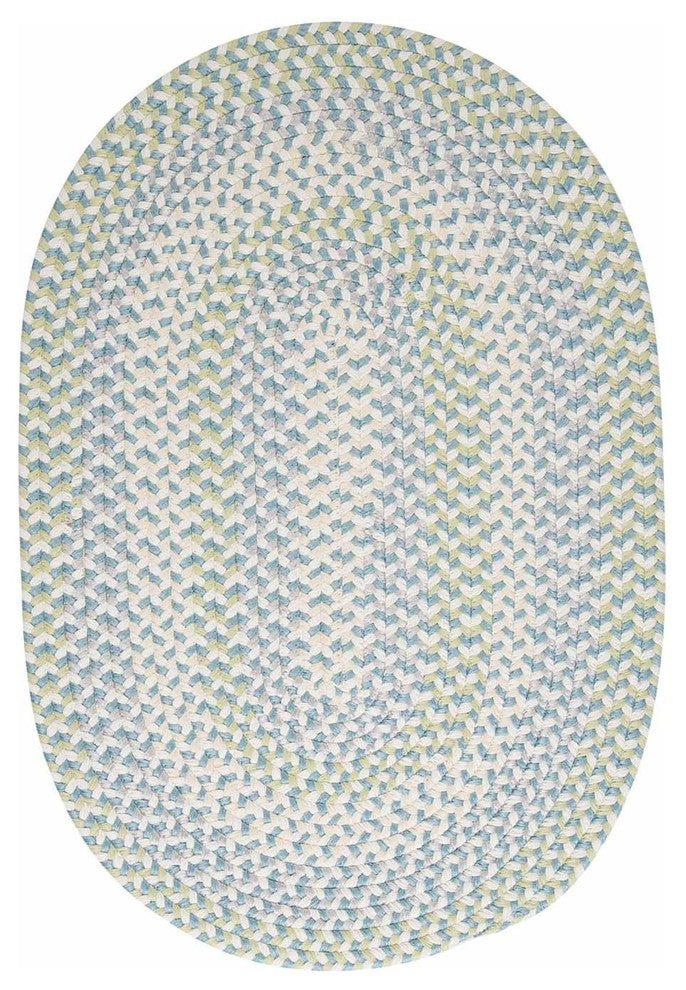 Colonial Mills Carousel OU19 Sky High Indoor/Outdoor Area Rug, Round 12'x12'
