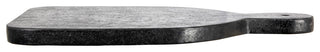 Modern Marble Cutting or Charcuterie Board with Handle, Black