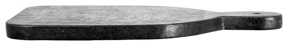 Modern Marble Cutting or Charcuterie Board with Handle, Black