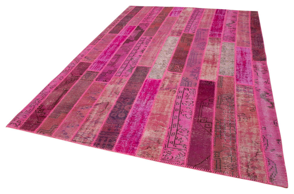 Rug N Carpet - Handmade Anatolian 6' 9" x 10' 0" Antique Patchwork Area Rug