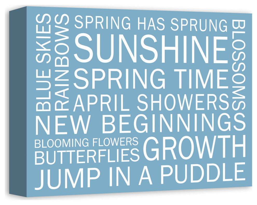 Blue Spring Sayings 14x11
