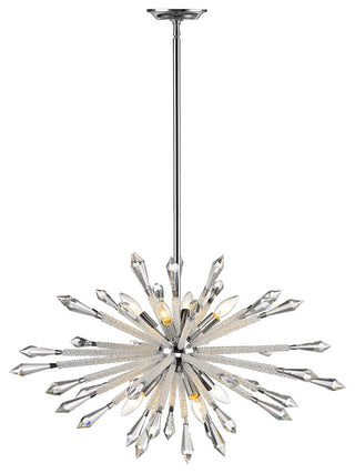 Zlite 4002-8B 8-Light Chandelier, Clear