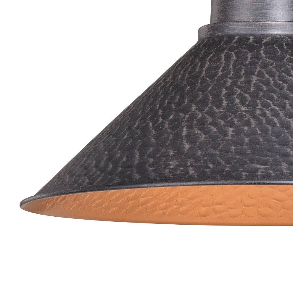 Outland 12" Outdoor Wall Light Aged Iron and Light Gold