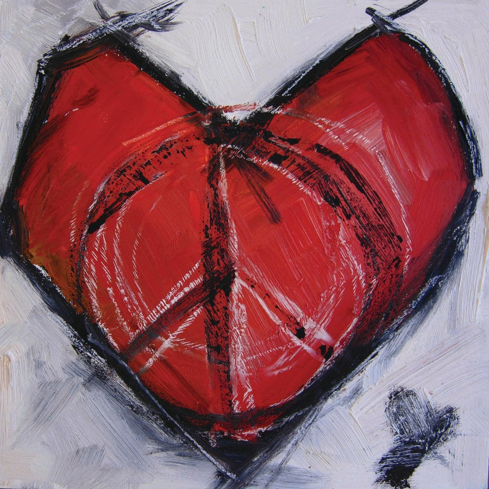 "Heart of Peace" Painting Print on Canvas by Tori Campisi