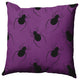 20"x20" Crawling Spiders Decorative Throw Pillow, Amethyst