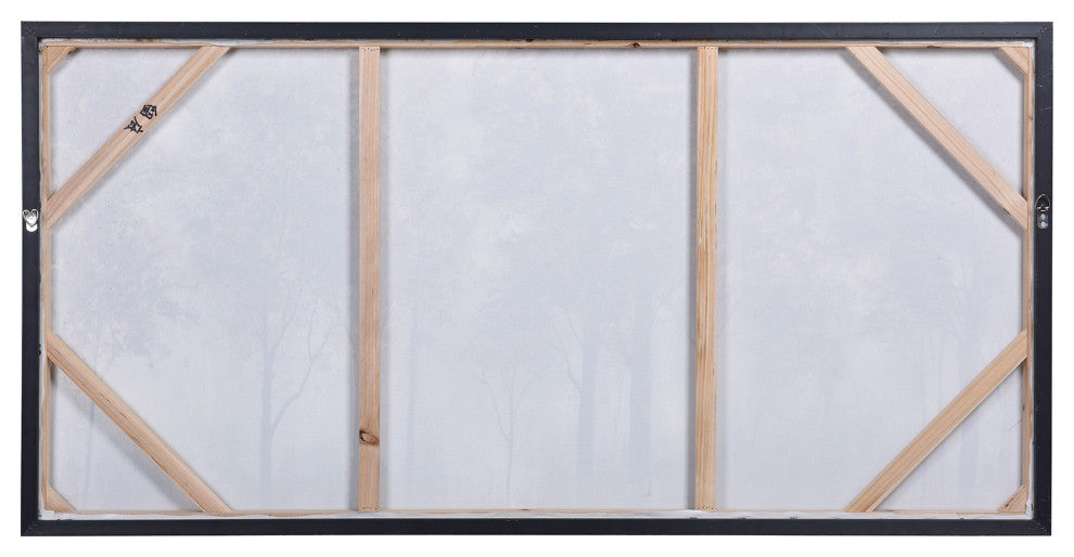 Plantation Trees Hand Painted Framed Canvas Art 60"Wx30"H2"D