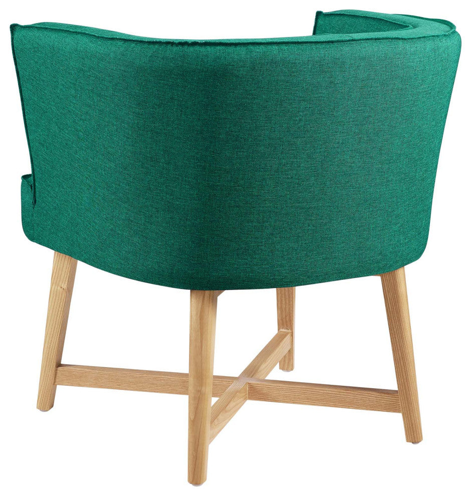 Accent Chair, Set of 2, Fabric, Wood, Teal Blue, Modern, Lounge Hospitality