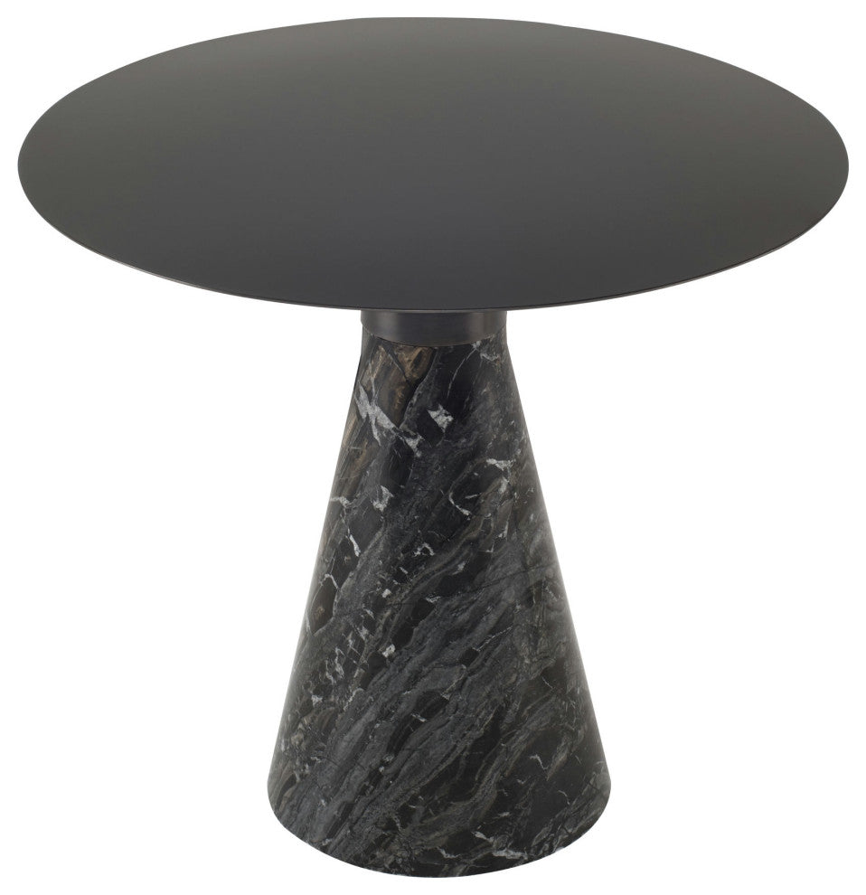 Iris Graphite Metal Side Table, HGNA544