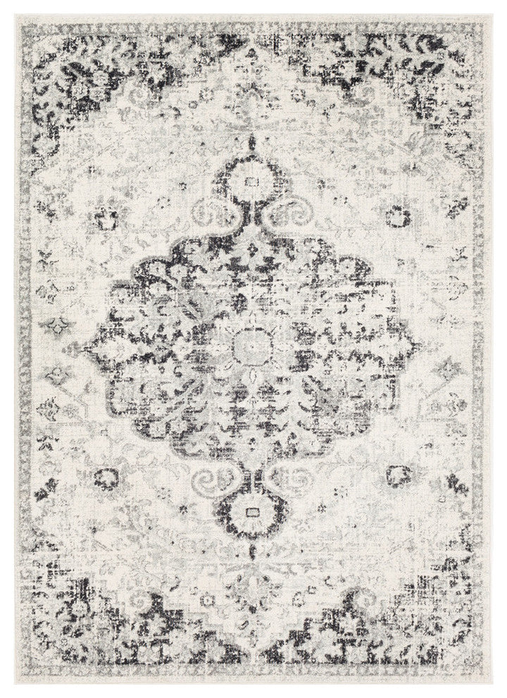 Harput Updated Traditional Beige, Light Gray Area Rug, 2'x3'