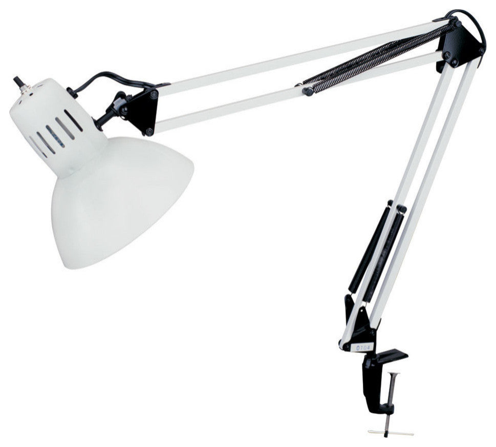 Dexter Clamp-on Task Lamp, White