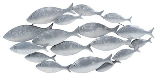 Metallic School of Fish Wall Decor Art