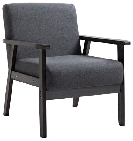 Bahamas Linen Chair, Dark Gray