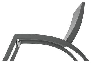 Dune Sling Stackable Outdoor Hydro-Lounge Chaise, Collect Charcoal/Graphite