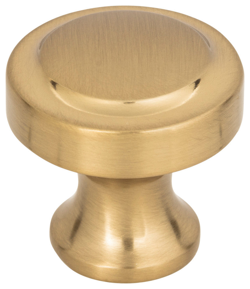 Atlas Homewares A300 Bradbury 1-1/4 Inch Mushroom Cabinet Knob - Warm Brass