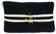 Casual Square Grey Nautical Anchor Accent Pillow, Blue, Striped