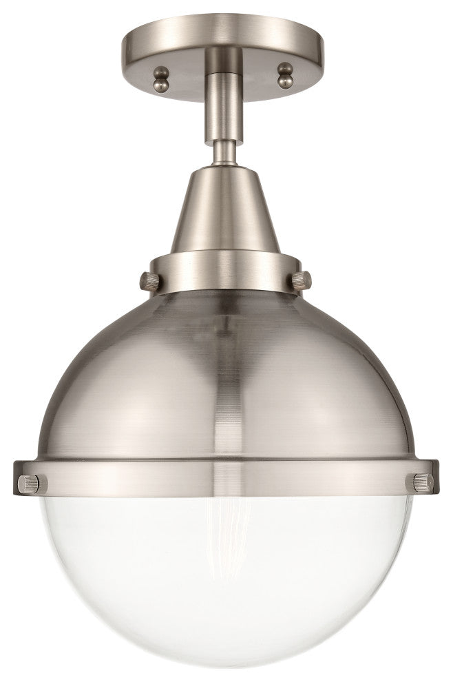 Innovations 447-1C-SN-HFS-82-SN Hampden 1 Light Flush Mount Brushed Satin Nickel
