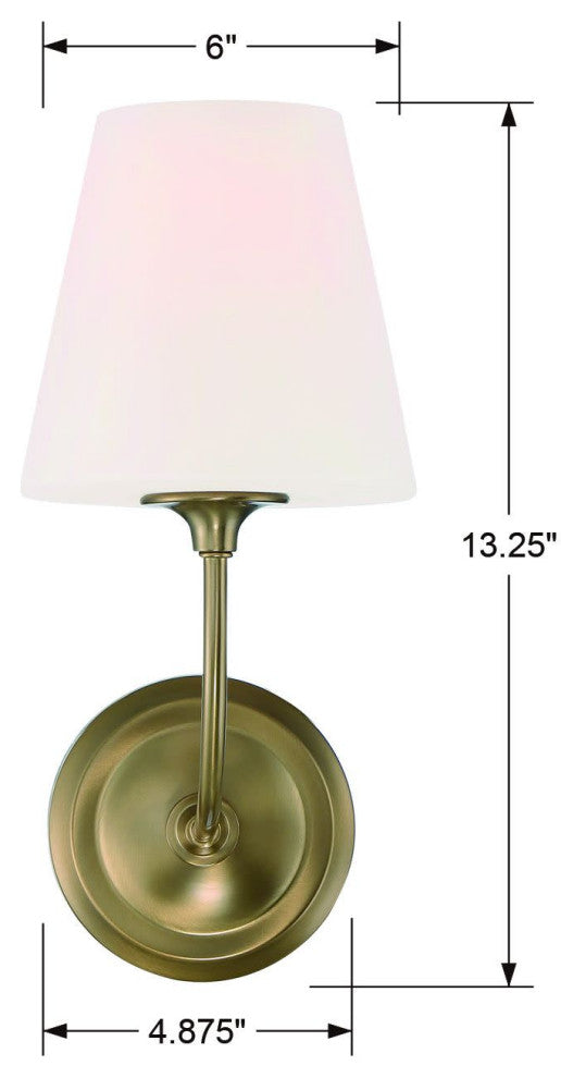 Crystorama Lighting Group 2441-OP Sylvan 13" Tall Wall Sconce - Polished Chrome