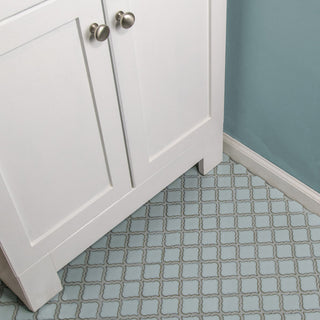 Hudson Tangier Mosaic Floor and Wall Tile, Silk White, Sample