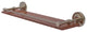 Prestige Regal 22" Solid Wood Shelf with Gallery Rail, Antique Pewter