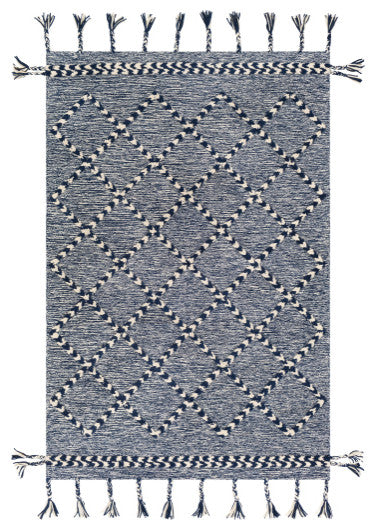 Surya Zanafi Tassels ZTS-2301 8'x10' Rug, Navy/Cream