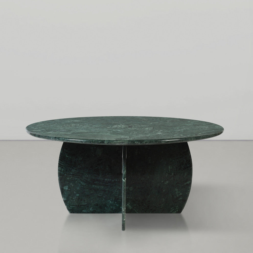 Formentera Marble Coffee Table, Green, Coffee Table