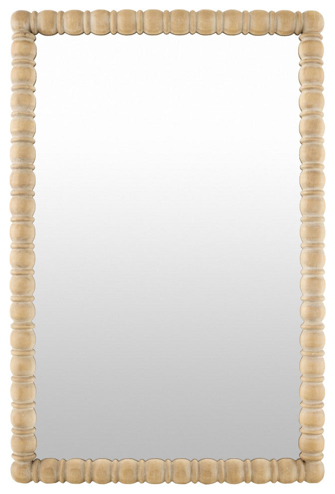 Galey Alix x Livabliss Karling Blair GAKB-1000 Accent Mirror, Antiqued Brown, 37"h X 24"w X 2"d