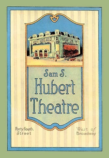 Sam S. Hubert Theatre - Framed Paper Poster 20" x 30"