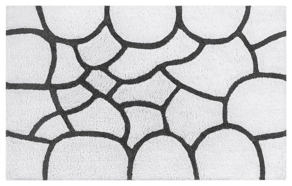 Edington Machine Tufted Bath Mat, Gray, 30x50