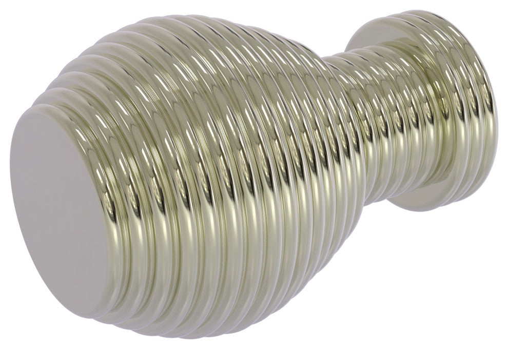 Designer Cabinet Knob, Polished Nickel