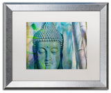 Cora Niele 'Buddha with Bamboo' Matted Framed Art