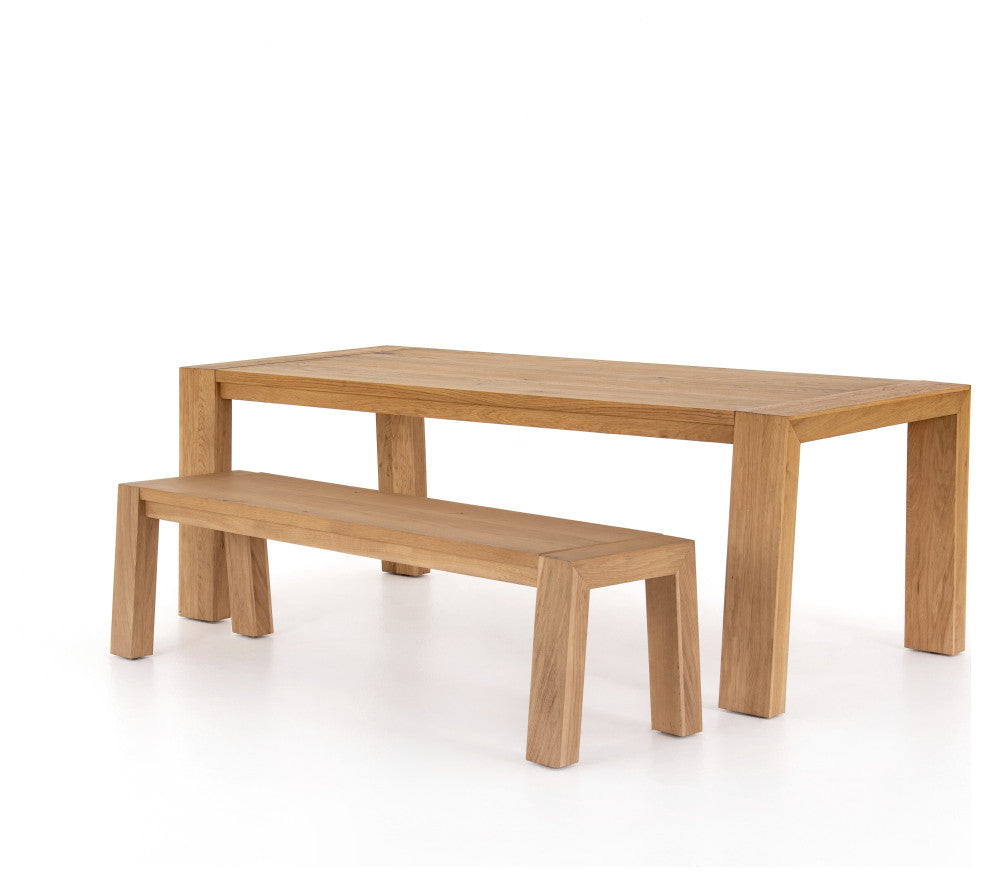 Capra Dining Table-Light Oak Resin