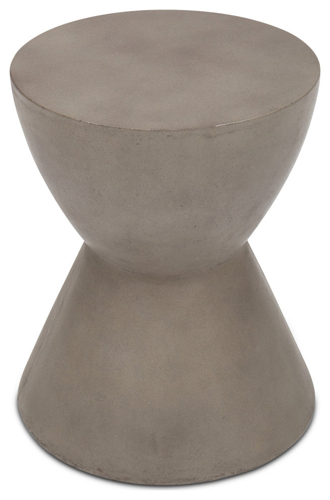 Paloma Fiber-Reinforced Concrete Dark Grey Stool