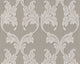 Tessuto, Baroque Fabric Gray Wallpaper Roll, Wall Decor Accent