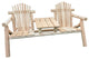White Cedar Log Outdoor Adirondack Mr. & Mrs. Teaset