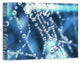Dew Drops Over Blue 18x24 Canvas Wall Art