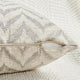Jacquard Chenille Pillow Covers, 2-Piece Set, Silver, 14"x26"