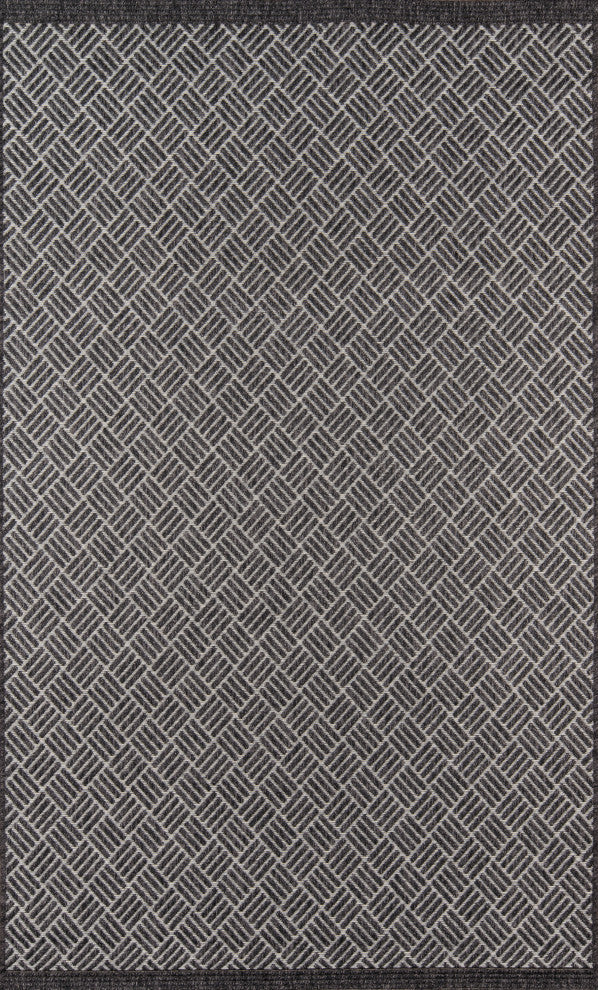 Momeni Como COM-4 Area Rug, Charcoal, 2'x3'