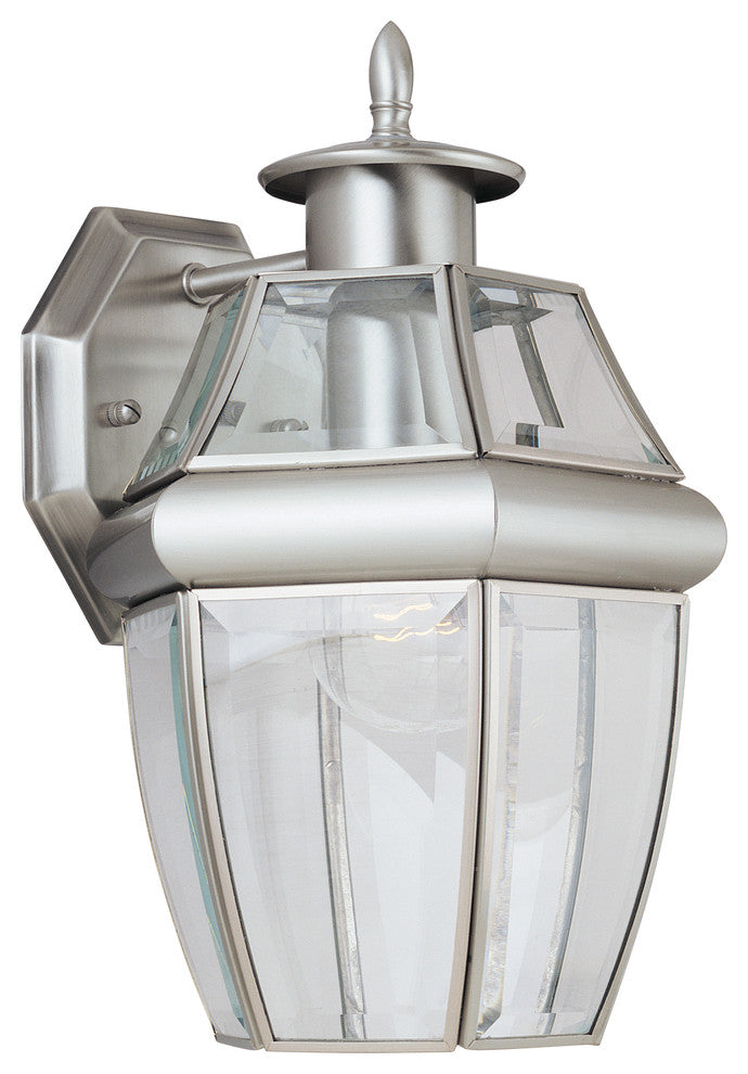 Generation Lighting Lighting 1-Light Outdoor Lantern, Brushed Nickel