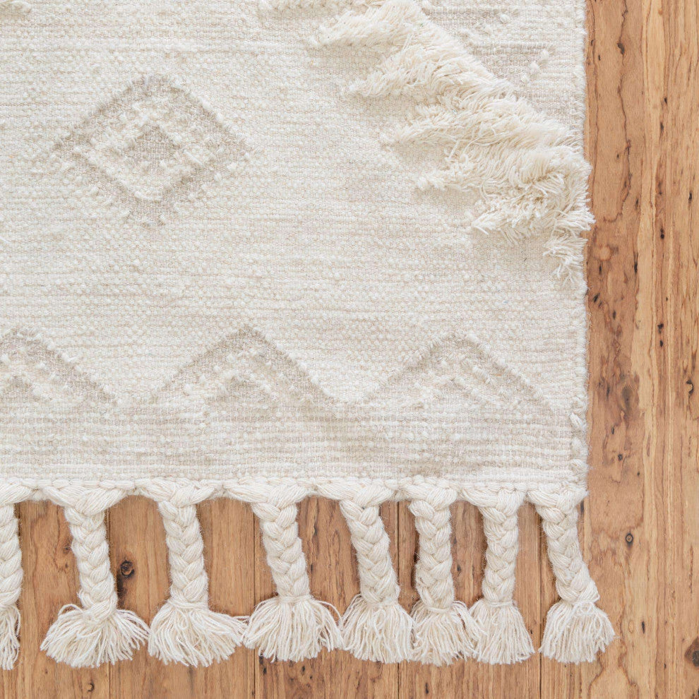 Unique Loom Ivory Mesa Area Rug, Ivory, 2'2x8'2, Runner