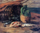 Paul Gauguin Still Life With Jug and Red Mullet Gallery Wrapped Canvas Print