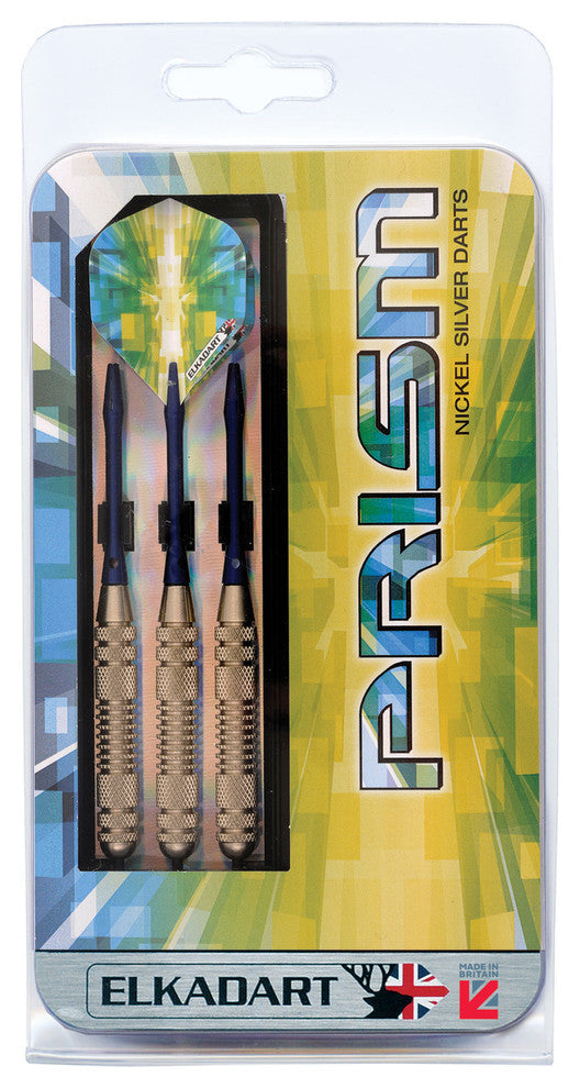 Elkadart Prism Ringed Silver Steel Tip Darts, 23 Grams