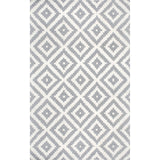 Nuloom Hand-Tufted Geometric Tuscan Rug, Grey 7'6"x9'6"