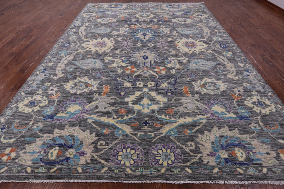 Handmade Turkish Oushak Rug 10' 3" X 14' 0" - Q15707