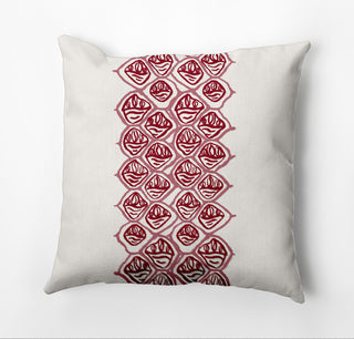 Reverse Stack Outdoor Pillow, Red, 14"x20"
