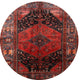 Ahgly Company Indoor Round Traditional Area Rugs, 3' Round