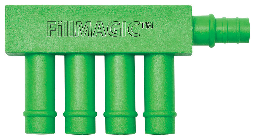 FillMAGIC Water Saving Toilet Tank Overflow Fill Cycle Diverter, Green
