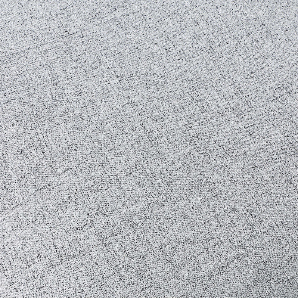Miramar Linen Textured Fabric Upholstered 2-Piece Modular Sofa, Grey